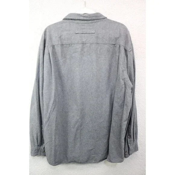 Duluth Trading Co. Long Sleeve Button Up Grey Shirt-Size 2XL-Relaxed Fit - Picture 8 of 10
